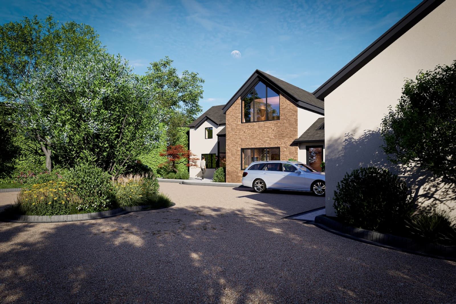 3D garden visualisation 2 from the George Stone Gardens design studio