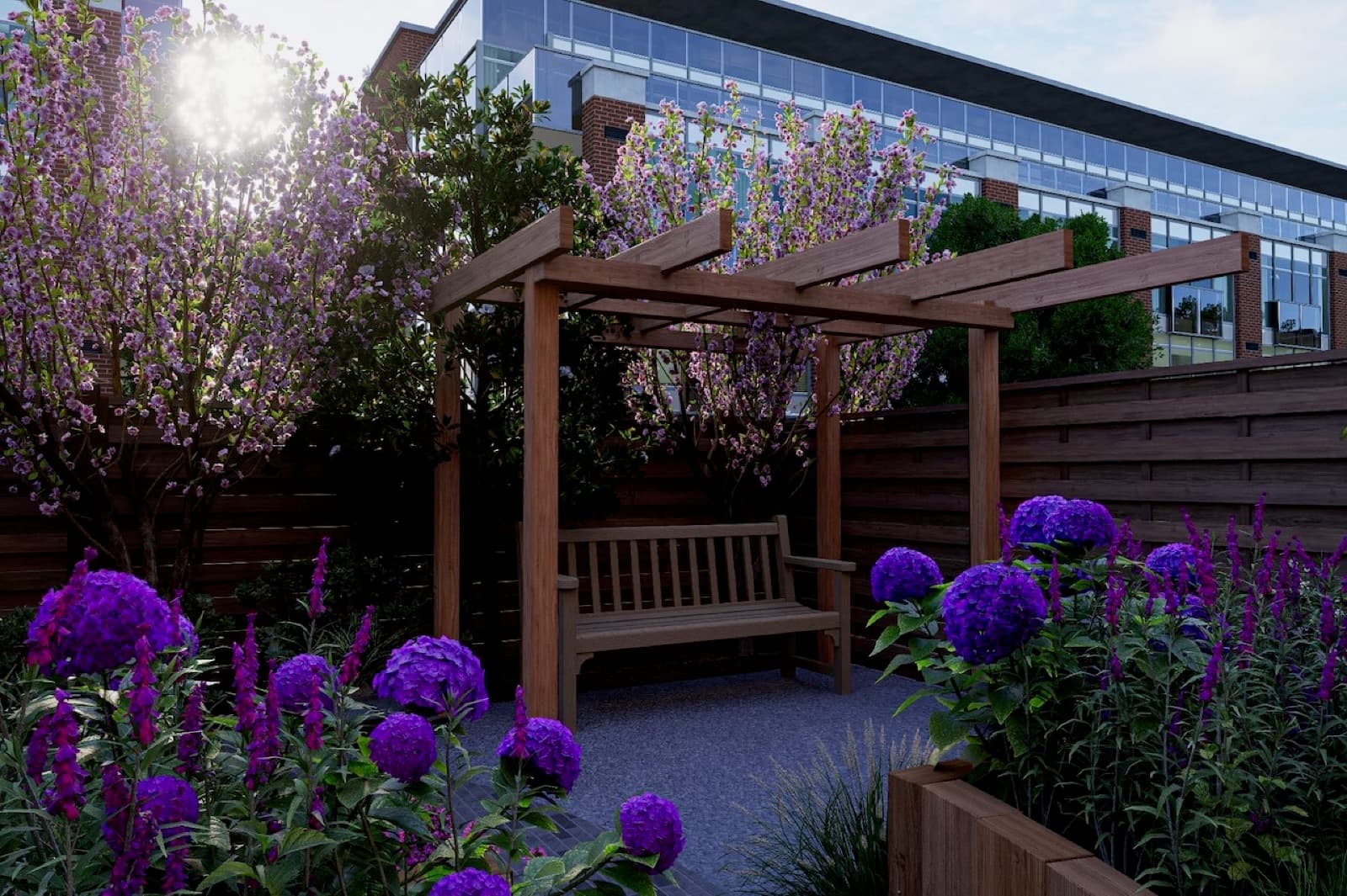 3D garden visualisation 4 from the George Stone Gardens design studio
