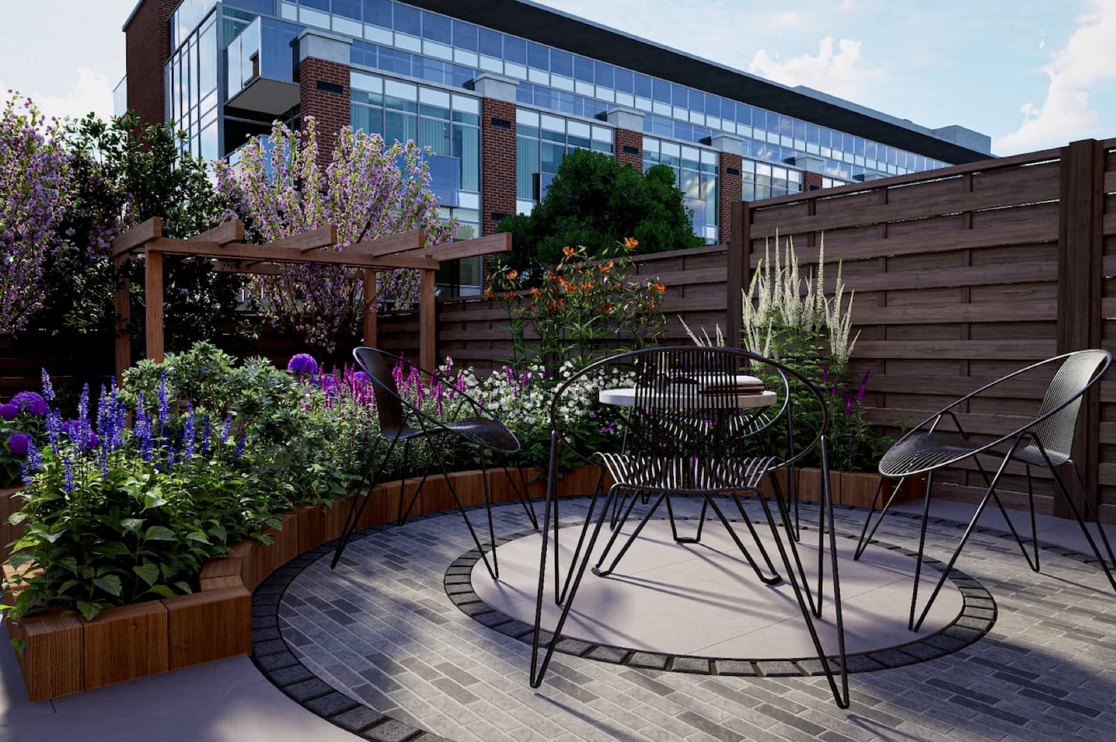 3D garden visualisation 8 from the George Stone Gardens design studio