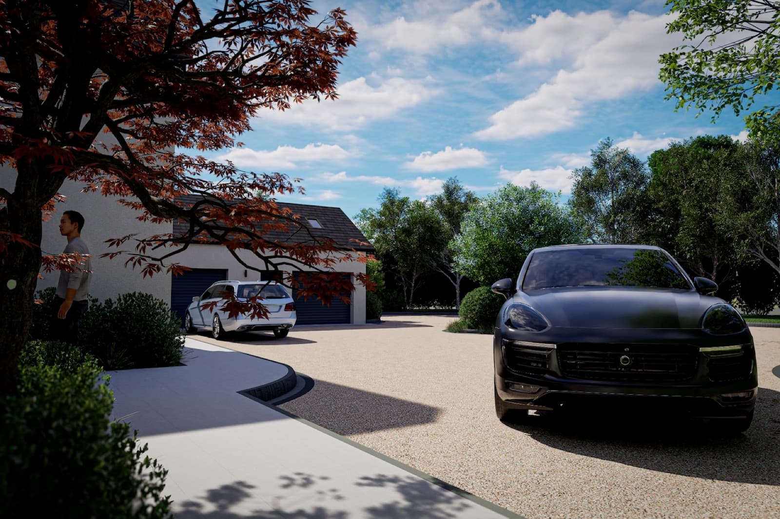 3D garden visualisation 19 from the George Stone Gardens design studio