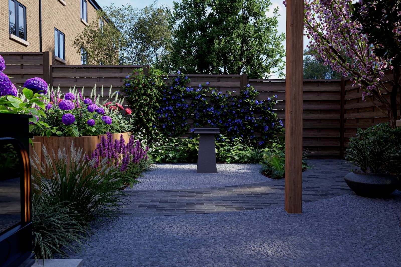3D garden visualisation 22 from the George Stone Gardens design studio