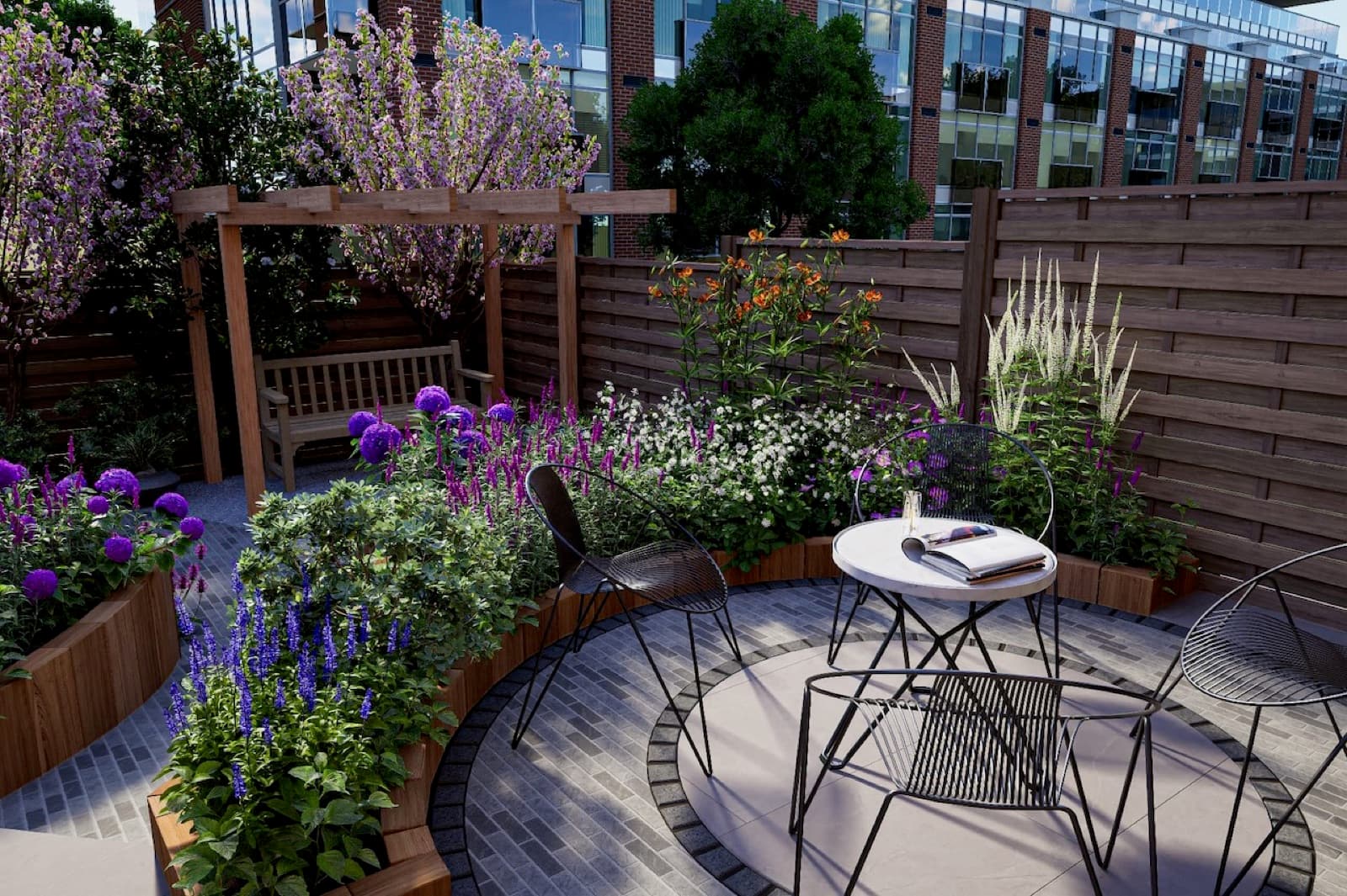 3D garden visualisation 25 from the George Stone Gardens design studio