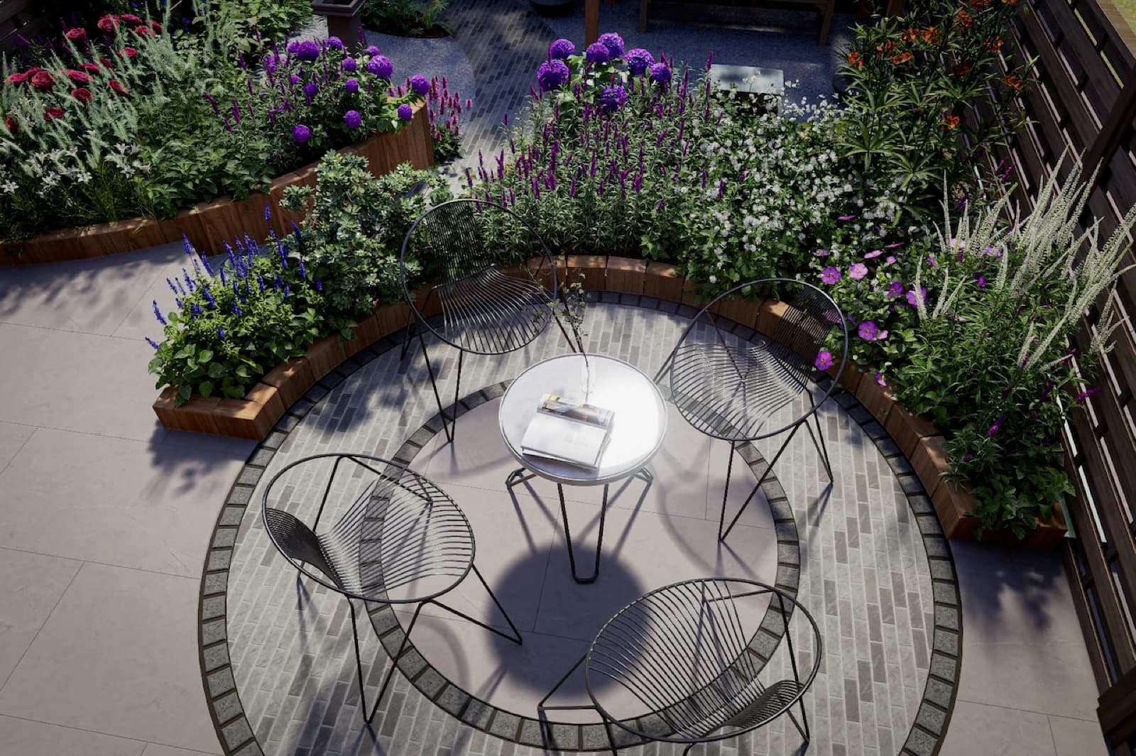 3D garden visualisation 29 from the George Stone Gardens design studio