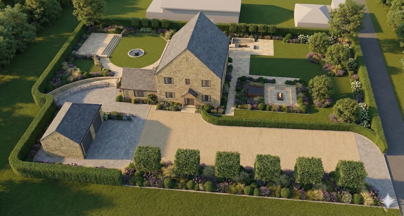 3D garden visualisation 34 from the George Stone Gardens design studio