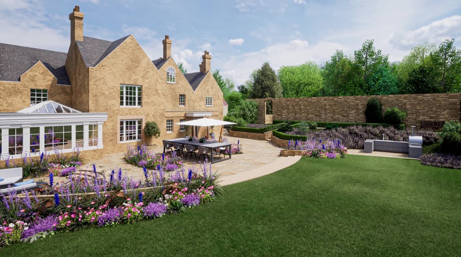 3D garden visualisation 37 from the George Stone Gardens design studio