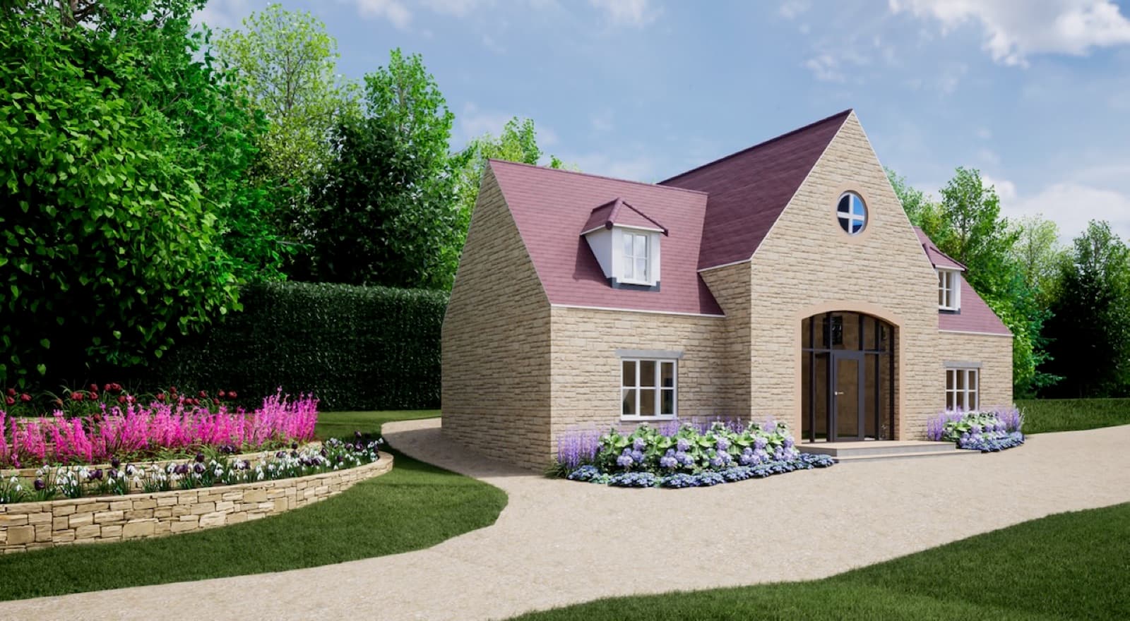 3D garden visualisation 38 from the George Stone Gardens design studio
