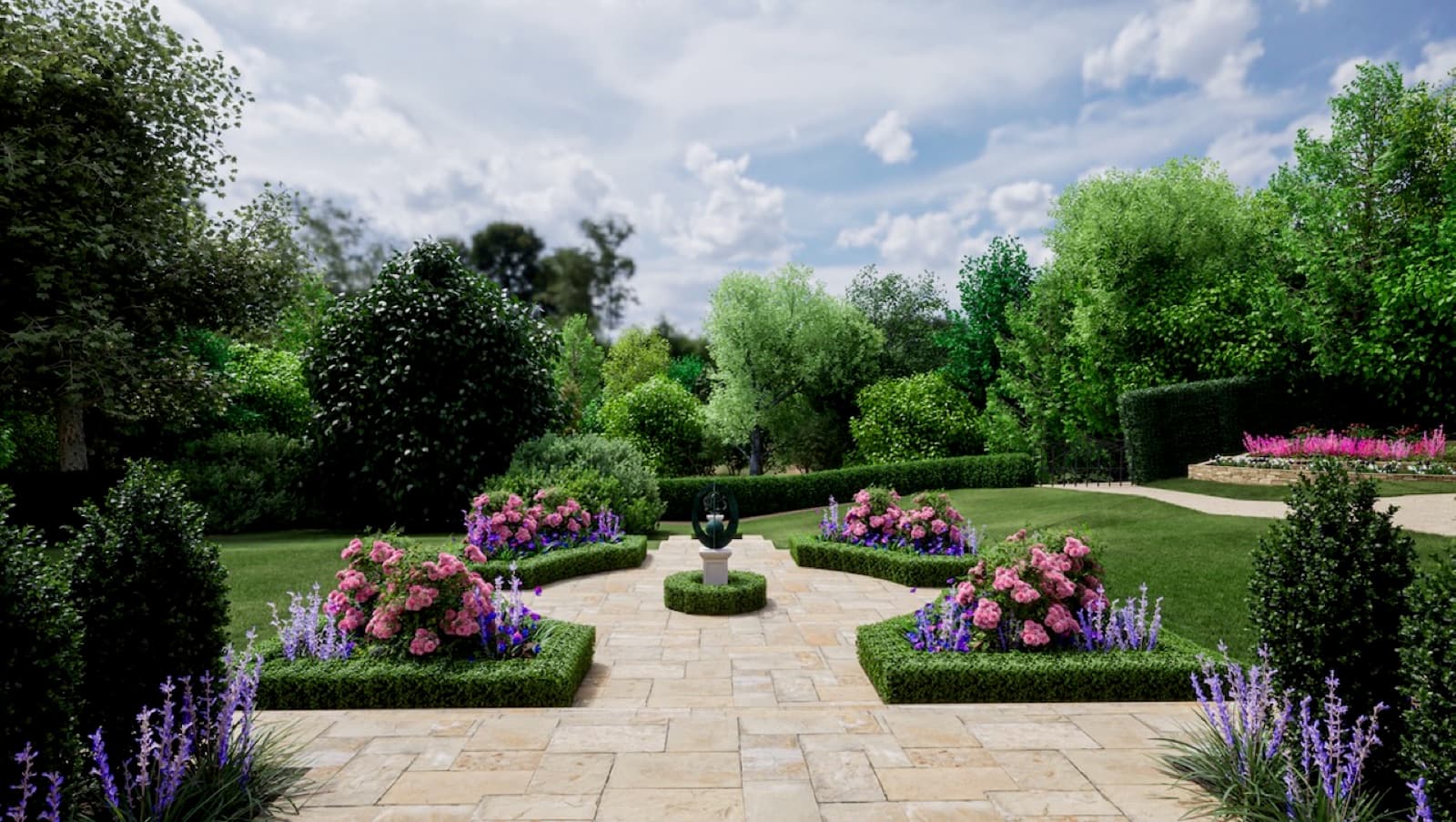 3D garden visualisation 39 from the George Stone Gardens design studio